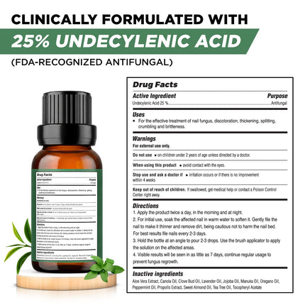Toenail Fungus Treatment Extra Strength – Athletes Foot Treatment for Toenails, Restorative Nail Repair for Damaged Nails, Toenail Softener with Tea Tree Oil & Oregano Oil - Made in USA