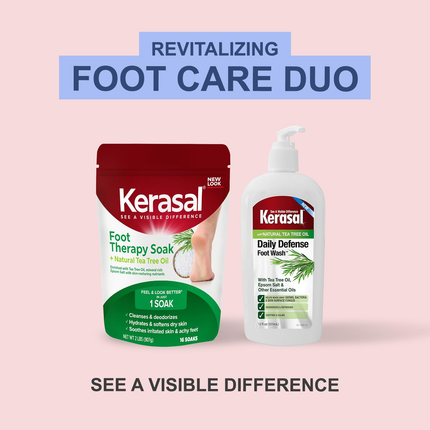 Kerasal Daily Defense Foot Wash – Refreshing Daily Foot Cleanser for Foot Care 12oz
