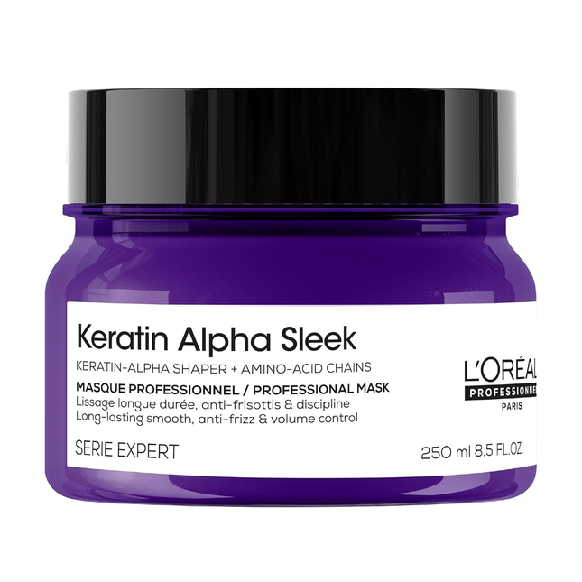 L'Oréal Professionnel Keratin Alpha Sleek Hair Mask – Smoothing Anti-Frizz Hair Treatment