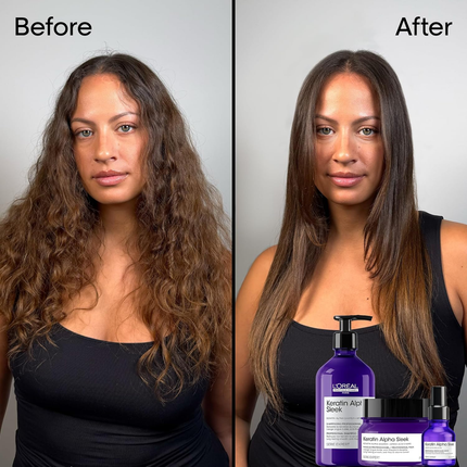 L'Oréal Professionnel Keratin Alpha Sleek Hair Mask – Smoothing Anti-Frizz Hair Treatment