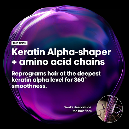 L'Oréal Professionnel Keratin Alpha Sleek Hair Mask – Smoothing Anti-Frizz Hair Treatment