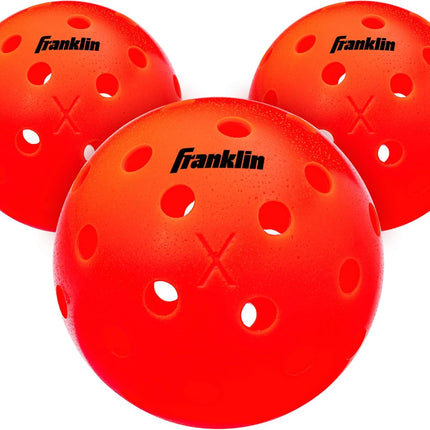 Franklin Sports X-40 Outdoor Pickleballs - Official Ball of USA Pickleball, APP Tour + US Open - Regulation Size