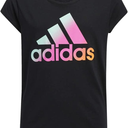 Adidas Girls' Short Sleeve Scoop Neck Tee T-Shirt