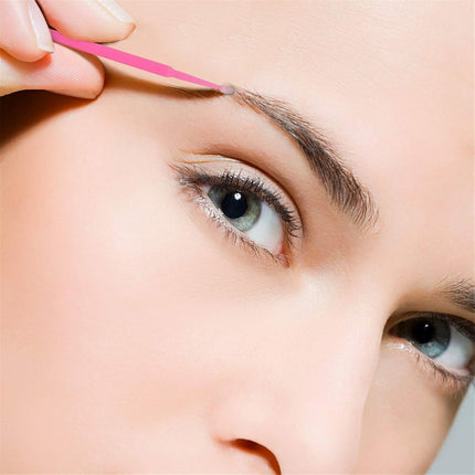 400PCS Micro Cotton Swabs, Disposable Eyelash Microswabs for Eyelash Extensions, Lash Brush Applicators Pink(Head Diameter: 2.0Mm)