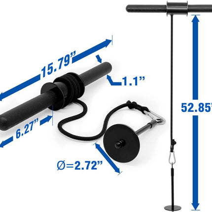 Wrist and Forearm Blaster, Build Massive Grip Strength & Muscles with Steel Wrist Roller & Forearm Roller, Heavy Duty Arm Blaster Fits 1" & 2" Weight Plates, Improve Lifting Power