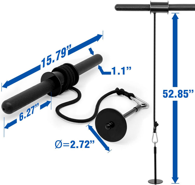 Wrist and Forearm Blaster, Build Massive Grip Strength & Muscles with Steel Wrist Roller & Forearm Roller, Heavy Duty Arm Blaster Fits 1" & 2" Weight Plates, Improve Lifting Power