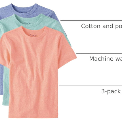 Boys' Short Sleeve Crew Neck T-Shirts