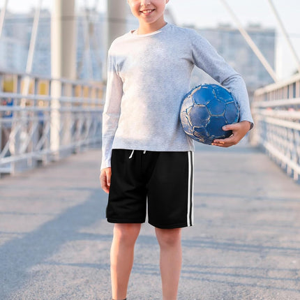 5 Pack Boys Athletic Shorts Boys Shorts Mesh Basketball Soccer Quick Dry Gym Clothes for Kids with Drawstring