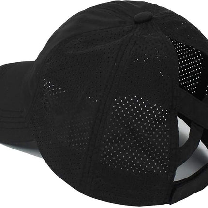 Womens Criss Cross Ponytail Hat Quick Drying Baseball Cap Sun Hats UV Protection Sport Cap