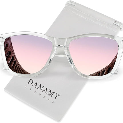 Sunglasses Womens Polarized Sunglasses for Women Trendy Designer Mirrored UV Protection Sun Glasses
