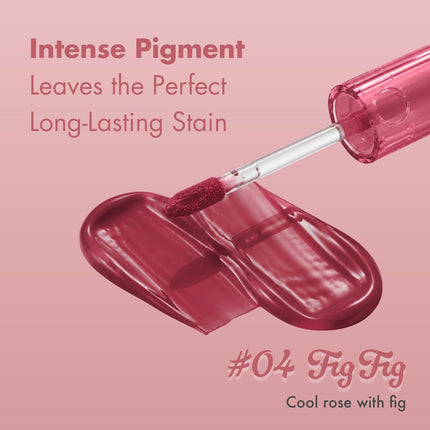 the Juicy Lasting Tint | Korean Lip Tint | High Shine Finish | Hydrating & Plumping Effect | Fig Fig Rosy Plum