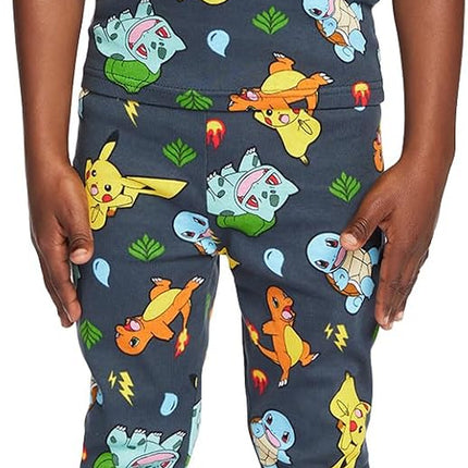 Boys' 6-Piece Snug-Fit Cotton Matching Pajama Set, Soft & Cute Pajamas for Kids