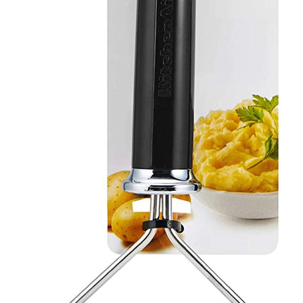 Kitchenaid Gourmet Stainless Steel Wire Masher, 10.24-Inch, Black