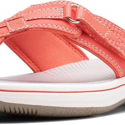Clarks Women’s Breeze Sea Flip-Flops – Adjustable Lightweight Casual Sandals