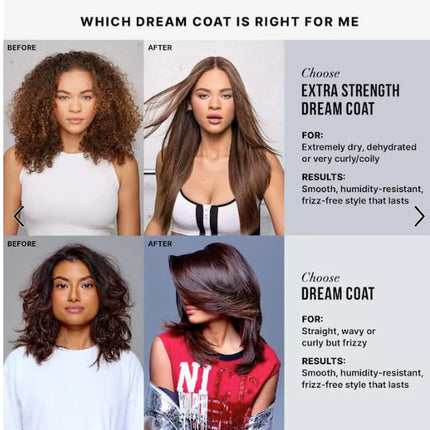 COLOR WOW Dream Coat Anti-Humidity Treatment Spray – Anti-Frizz Hair Smoothing Spray with Built-In Heat Protectant, Award-Winning Leave in Treatment for Glassy Smooth, Shiny Styles up to 3-4 Washes