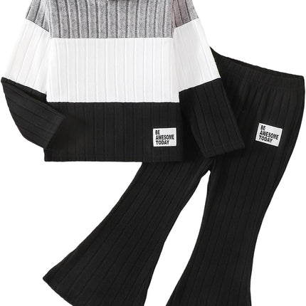 Girls Clothes Fall Girl Outfits 2Pcs Hoodie Pullover Sweatshirt+Pant+Leggings Winter Set for Size 4-8 Years Little Girls