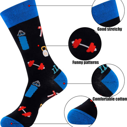 Funny Novelty Socks for Men Fun Golf Pickleball Socks Fun Gifts for Him Men Accessories