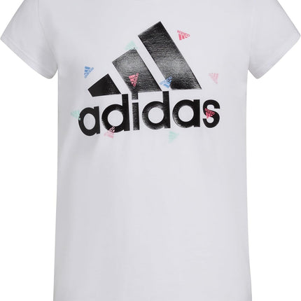 Adidas Girls' Short Sleeve Scoop Neck Tee T-Shirt