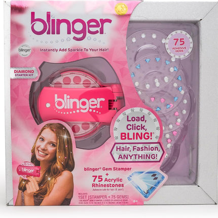 ® Diamond Starter Set - Dreams – as Seen on Shark Tank | 75 Colorful Rhinestone Gems | Hair Bling Styling Tool | Easy to Use | Hair-Safe Jewel | Perfect Gifts School Parties, Festivals