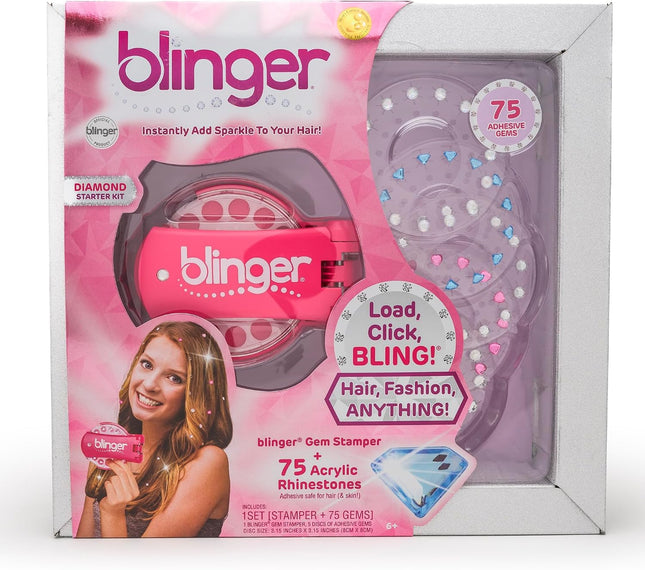 ® Diamond Starter Set - Dreams – as Seen on Shark Tank | 75 Colorful Rhinestone Gems | Hair Bling Styling Tool | Easy to Use | Hair-Safe Jewel | Perfect Gifts School Parties, Festivals