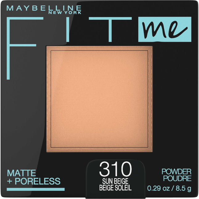 New York Fit Me! Matte + Poreless Foundation Powder, 100 Translucent, 8.5 G, 310 Sun Beige