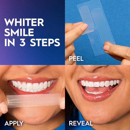 Teeth Whitening Strips,  3D Whitestrips Professional Effects, Enamel Safe Teeth Whitening Kit, 22 Treatments (44 Strips), Professional-Level Whitening, 19 Levels Whiter