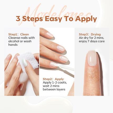 Nail Strengthener, Milky White Nail Polish Nail Repair for Damaged Nails Hardener Quick Dry Nail Growth Natural Nail Concealer Foundation Strengthening Nails & Toenails Women Manicurist