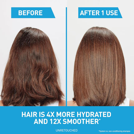 Hydrating anti Dandruff Shampoo, 1% Pyrithione Zinc Dandruff Treatment with Ceramides, Niacinamide & Hyaluronic Acid, Helps Eliminate Flakes & Provides Itchy Scalp Relief, Sulfate Free, 12 Oz