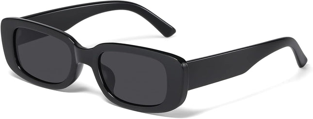 Rectangle Sunglasses for Women Men Trendy Y2K Retro 90S Sun Glasses UV Protection Cool Square Frame