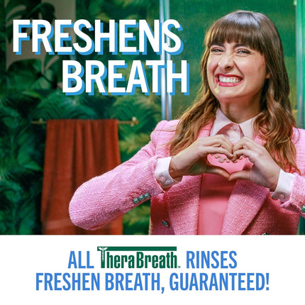 Fresh Breath Mouthwash, Icy Mint Flavor, Alcohol-Free, 16 Fl Oz (Pack of 2)