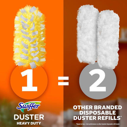Duster Kit with 3 Ft Extendable Handle | Includes 1 Duster Extendable Handle (3 Ft). 3 Heavy Duty Duster Refills. for Ceiling Fans, Vents, and Hard to Reach Places