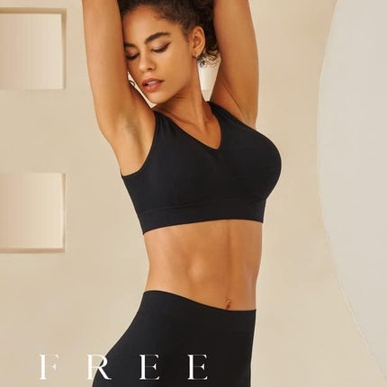 Womens Sports Bras, Yoga Comfort Seamless Stretchy Sports Bra for Women 3 Pack