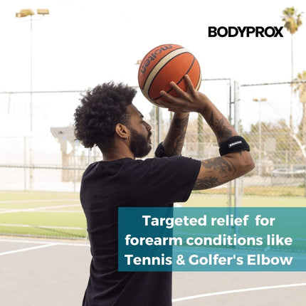 Elbow Brace 2 Pack for Tennis & Golfer'S Elbow Pain Relief | Adjustable Compression Strap Helps Ease Forearm Stress from Sports, Workouts, Work, and Daily Tasks.