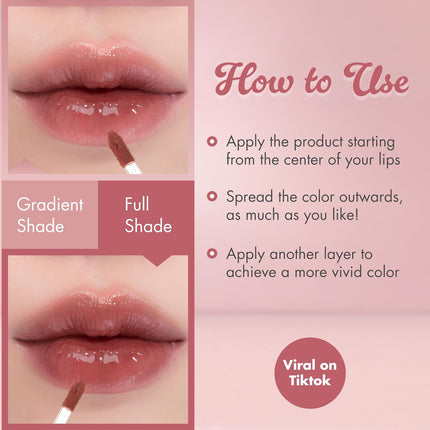 the Juicy Lasting Tint | Korean Lip Tint | High Shine Finish | Hydrating & Plumping Effect | Fig Fig Rosy Plum