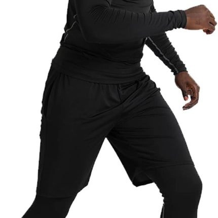 5Pcs Men'S Compression Pants Shirt Top Long Sleeve Jacket Athletic Sets Gym Clothing Mens Workout
