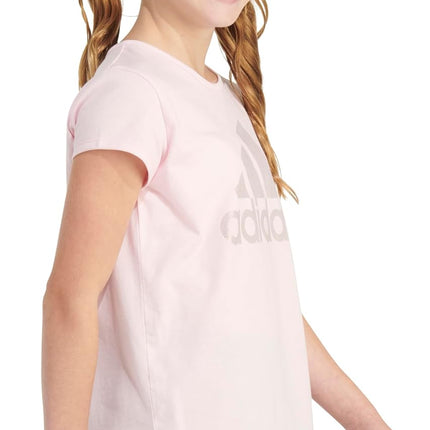Adidas Girls' Short Sleeve Scoop Neck Tee T-Shirt