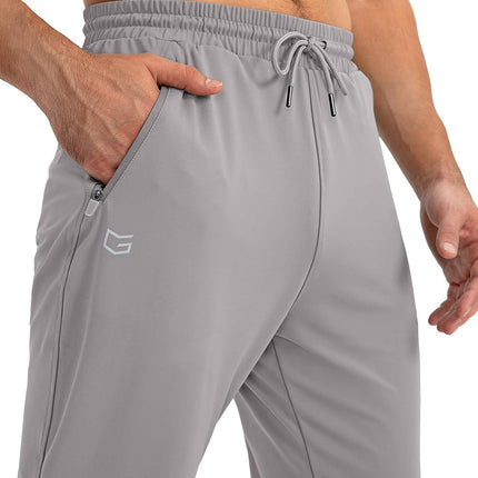 Men'S Sweatpants with Zipper Pockets Tapered Joggers for Men Athletic Pants for Workout, Jogging, Running