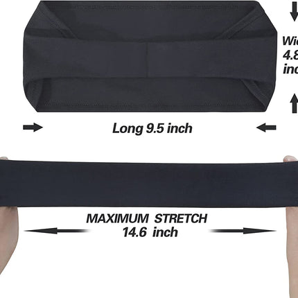 Mens Running Headband,5Pack,Mens Sweatband Sports Headband for Running,Cycling,Basketball,Yoga,Fitness Workout Stretchy Unisex Hairband