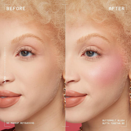 PROFESSIONAL MAKEUP Buttermelt Powder Blush, Fade and Transfer-Resistant Blush, up to 12HR Make up Wear, Vegan Formula - Butta Together