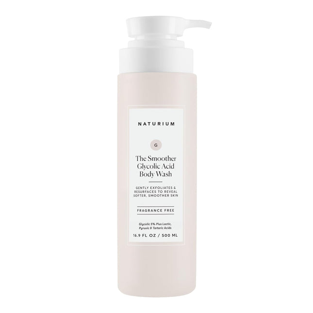 the Smoother Glycolic Acid Exfoliating Body Wash, Soft & Smoothing Cleanser, 16.9 Oz