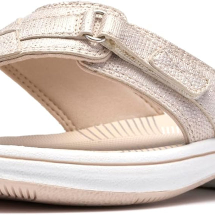 Clarks Women’s Breeze Sea Flip-Flops – Adjustable Lightweight Casual Sandals