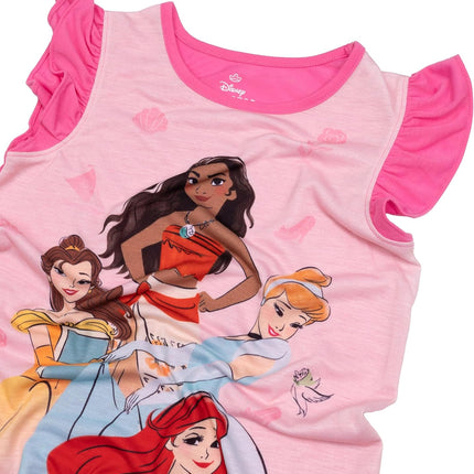 Girls' Dress Nightgown, Short-Sleeve Fantasy Gown, Soft & Cute Pajamas for Kids