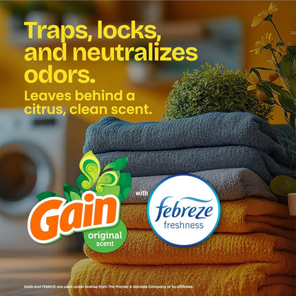 Forceflex Kitchen Trash Bags, Rip and Tear Resistant, Gain Original Scented Tall Garbage Bags, Odor Control, Febreze Freshness, 13 Gallon, 140 Count