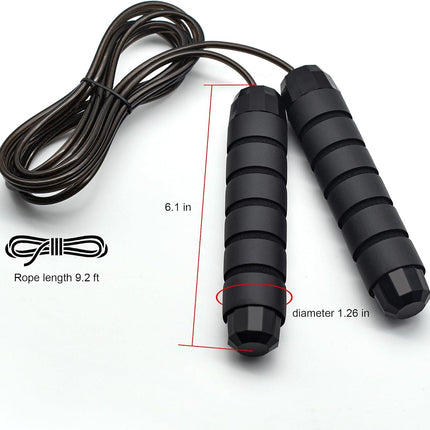 Jump Rope, Adjustable Jump Ropes,Skipping Rope Tangle-Free Rapid Speed with Ball Bearings for Women Men Kids,Exercise & Slim Body Jumprope at Home School Gym
