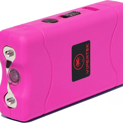 VTS-880 Mini Stun Gun for Self Defense Rechargeable with LED Flashlight