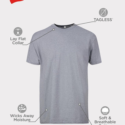 Men'S Undershirt Packs, Stay-Tucked Soft Cotton Undershirts, Best Undershirts for Men, White/Black/Asstd Multipacks