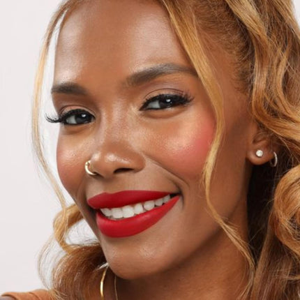 - Nonstop Liquid Matte Lipstick, Bawse Lady (Blue Red) - High Pigment - One Swipe - Long Lasting - Jojoba Oil, Vitamin E - Vegan, Gluten Free, Cruelty Free - Makeup & Cosmetics - .24 Fl Oz