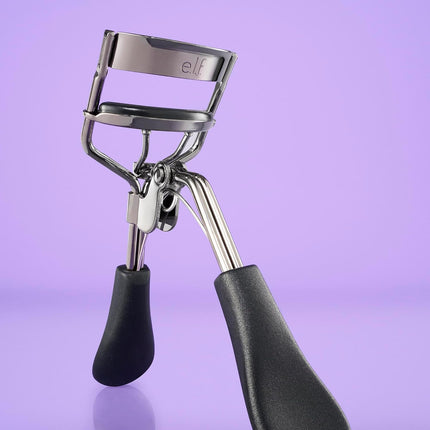 Pro Eyelash Curler, Stainless Steel Lash Curler, Long-Lasting Natural Curl, Ergonomic Design, Includes Replacement Pad, Fits All Eye Shapes