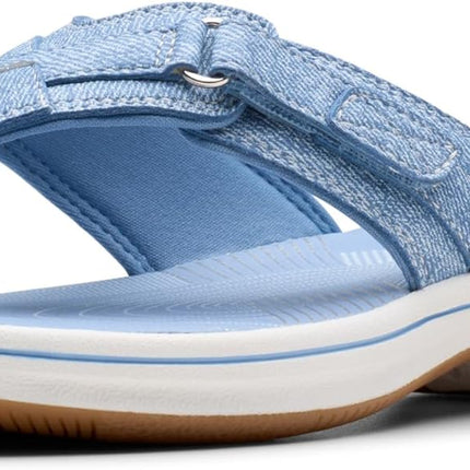Clarks Women’s Breeze Sea Flip-Flops – Adjustable Lightweight Casual Sandals