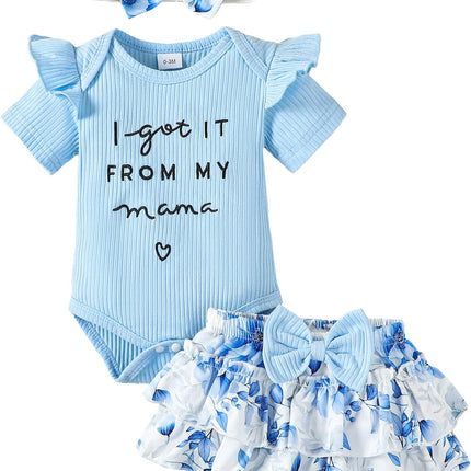 Newborn Infant Baby Girl Clothes Romper Shorts Set Floral Summer Outfits Cute Baby Clothes Girl
